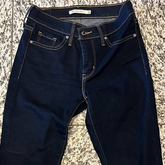 Levi's 311 Shaping Skinny Jeans in Deep Indigo 26 x 32 - Picture 2 of 6